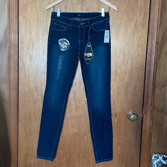 •YMI•NWT MIDNIGHT SKY BLUE ESSENTIAL HI-RISE LUXURIOUS SOFT PREMIUM DENIM SIZE 7 - Picture 7 of 13